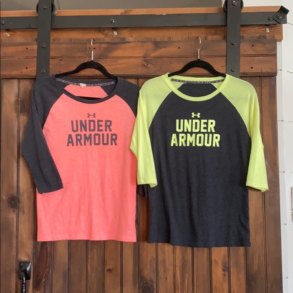 Under Armour Heat Gear Baseball Tee 3/4 Sleeve